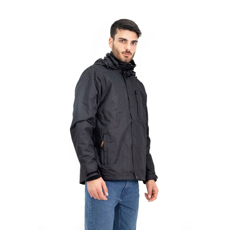 QUEBEC - Parka Quebec 3 En 1 Ottawa Negro Hombre