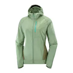 SALOMON - Chaqueta Mujer Bonatti Cross Fz Hoodie W Verde