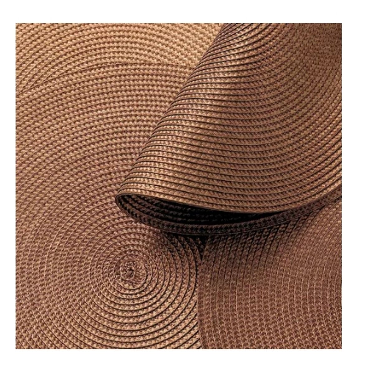 GENERICO - Set De 6 Individuales Redondos Trenzados 38 Cm