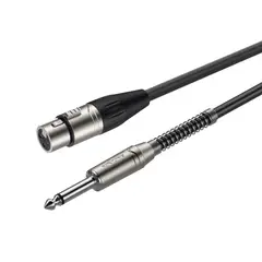 GENERICO - Cable de micrófono XLR hembra a jack mono de 3 metros