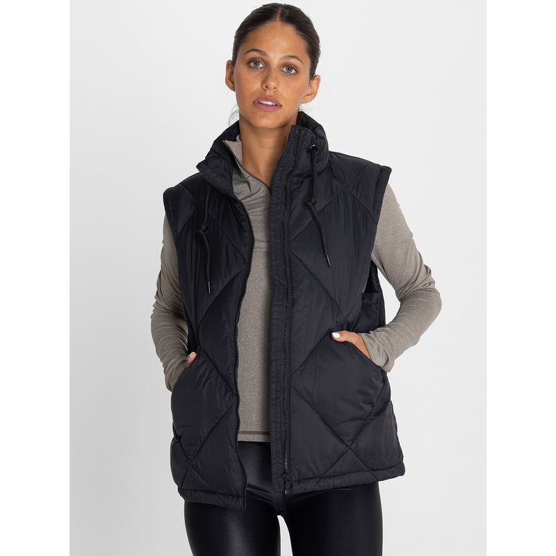 BSOUL - Parka Mujer Vest Quilted Negra BSOUL