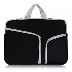 GENERICO - Funda Para Notebook /macbook 13.3 Pulgadas/Con Bolsillos/ NEGRA.