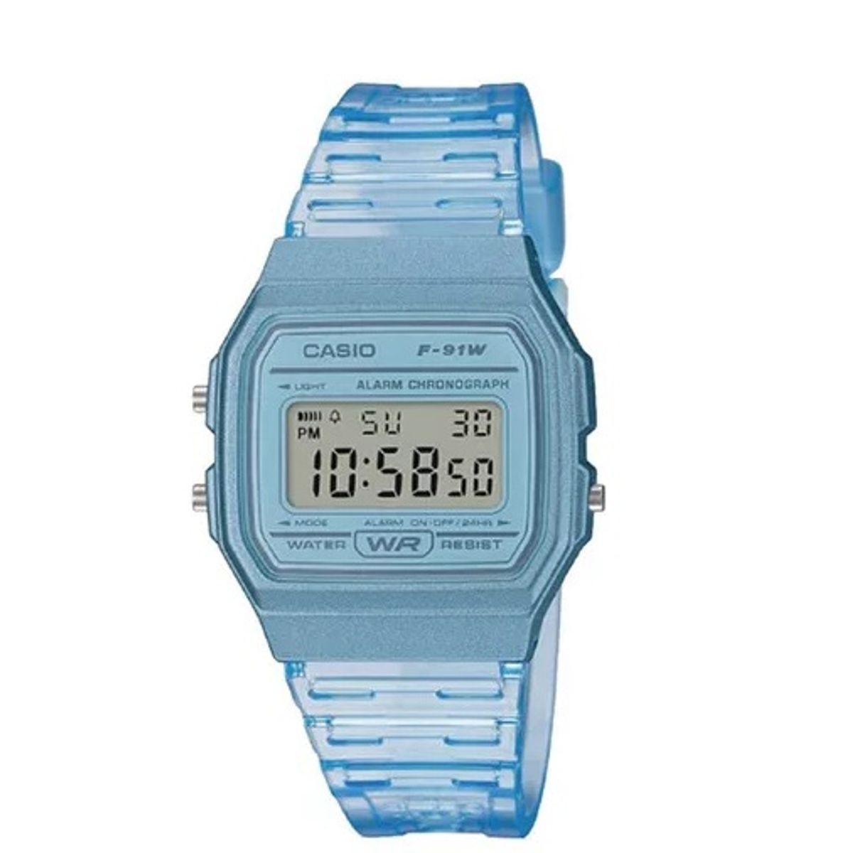 CASIO - Reloj De Pulsera Casio F-91ws-2df Azul Unisex Original