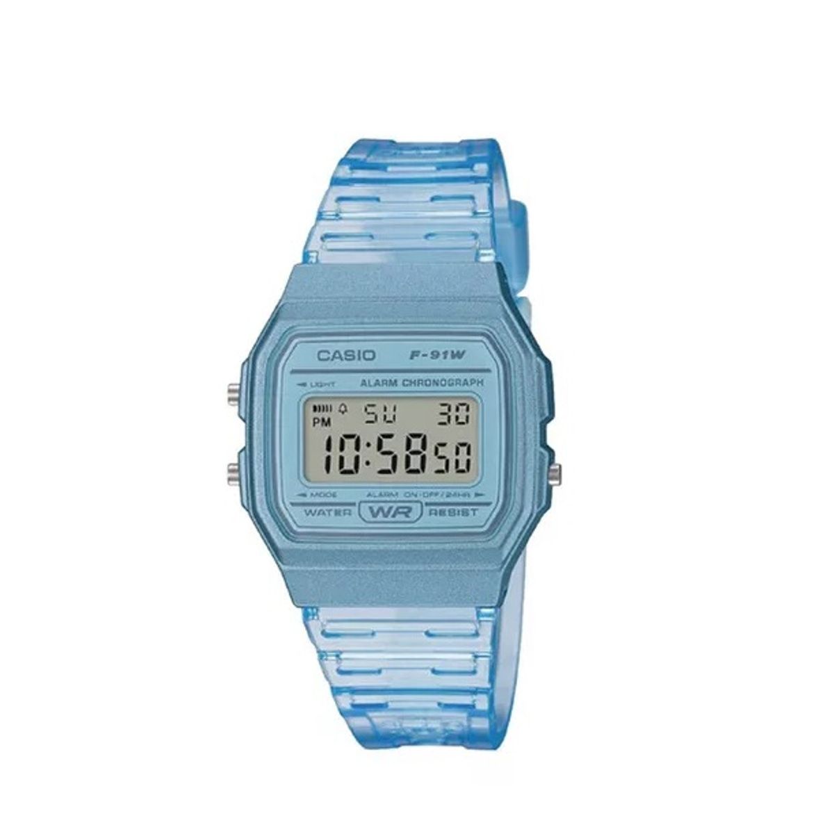 CASIO - Reloj De Pulsera Casio F-91ws-2df Azul Unisex Original