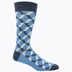 HUSH PUPPIES - Calcetín Algodón Hombre Rubiks Azul