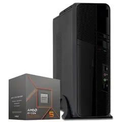 COMPU ELITE - PC Slim Armado Amd Ryzen 5 8600G 6-Core + A620 WIFI + 16GB DDR5 + SSD 1TB