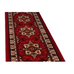 MROTTO - Alfombra Pasillo Rojo 70 cm x 5 metros con Goma Sin Overlock