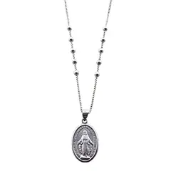LA GARZA - Collar Plata Virgen de los Rayos Mujer