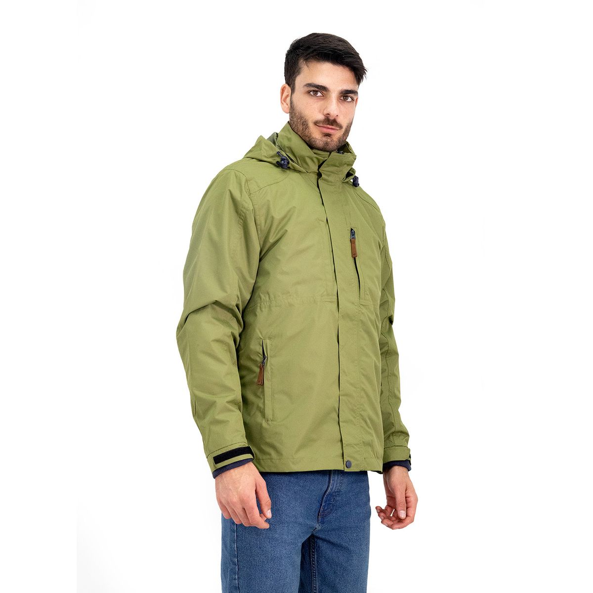 QUEBEC - Parka Desmontable Quebec Ottawa 3 en 1 Verde Oliva