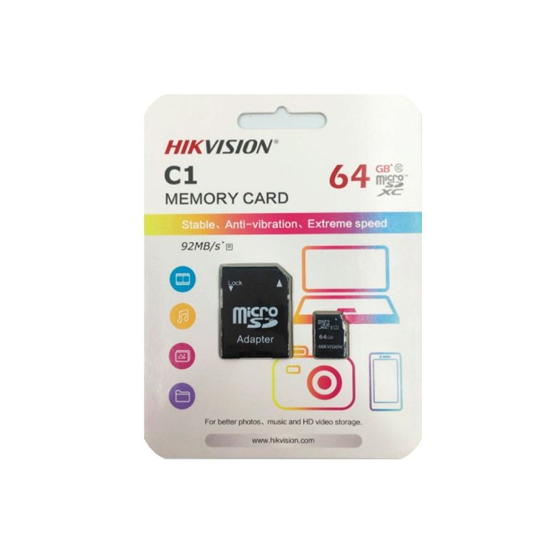 HIKVISION - Tarjeta Microsd 64GB  Hikvision  HS-TF-C1