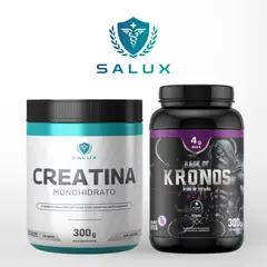 PALIKOS FITNESS - Aminoacido BCAA + creatina monohidrato Salux 60 servicios c/u