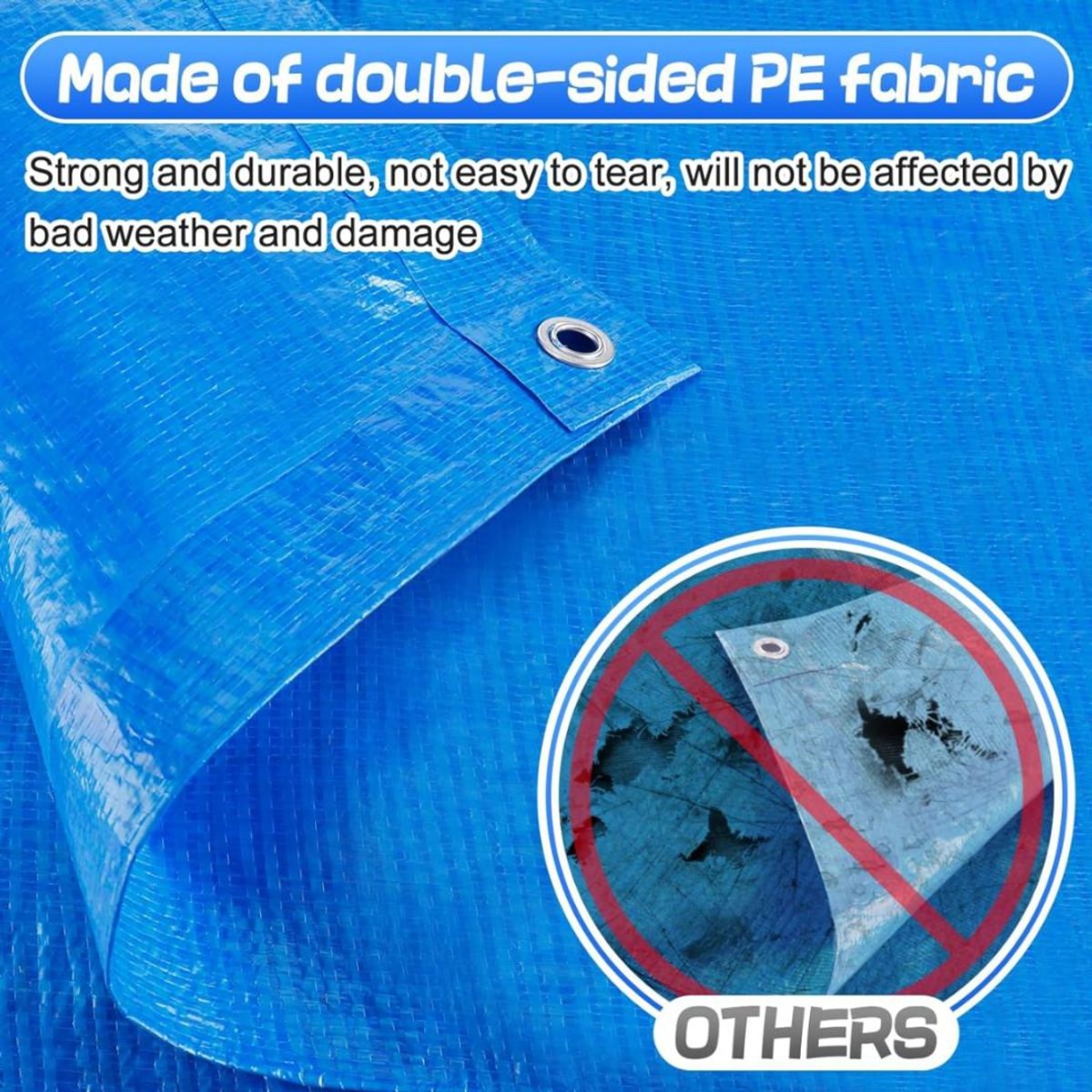 UNIVERSAL - LONA MULTIUSOS IMPERMEABLE 5 X 4 METROS