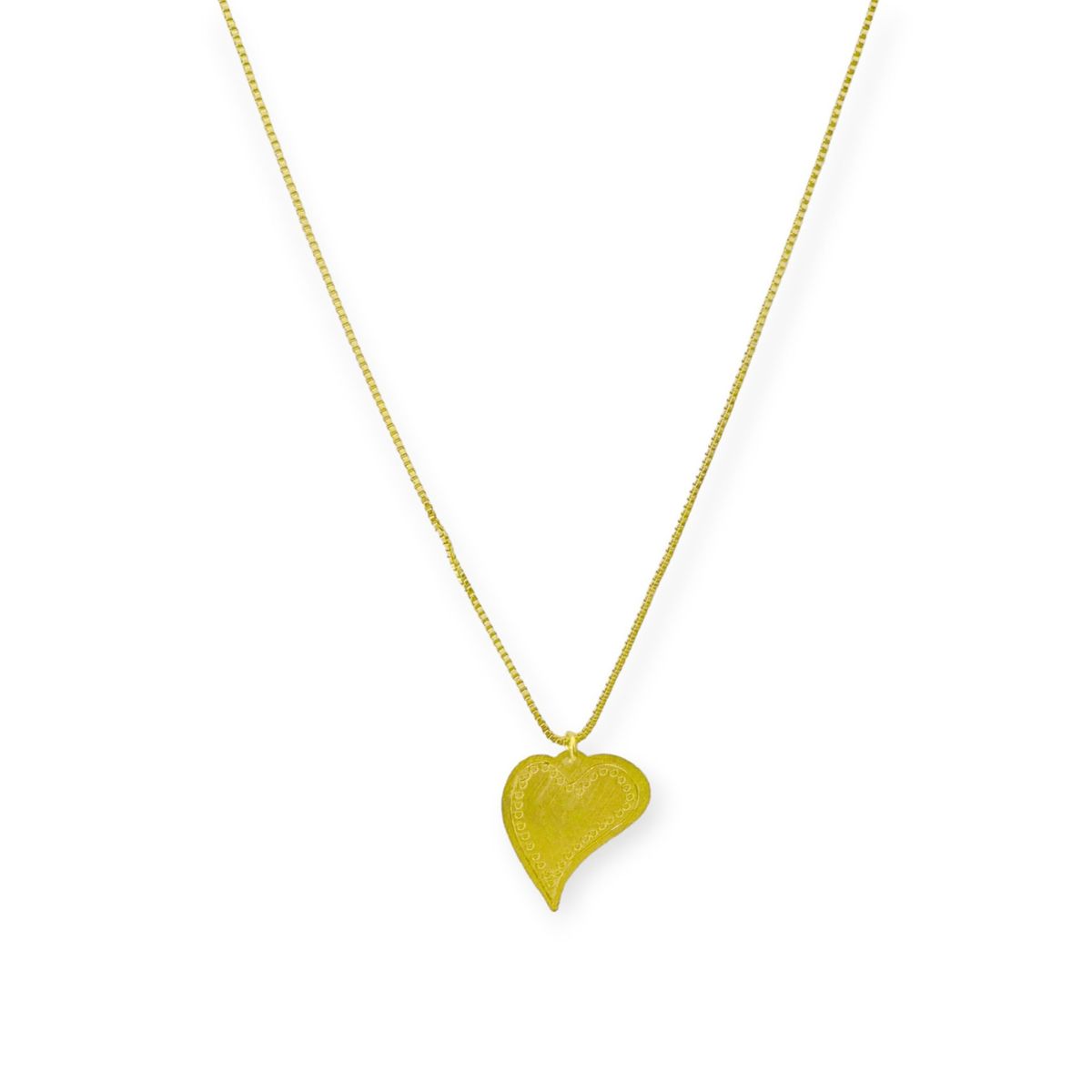 COGGIOLA - Collar Corazón Tierno Enchapado Oro 18K