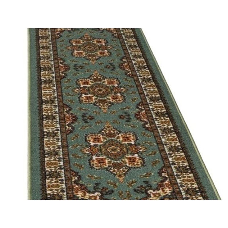 MROTTO - Alfombra Pasillo Verde 70 cm x 5 metros con Goma Sin Overlock