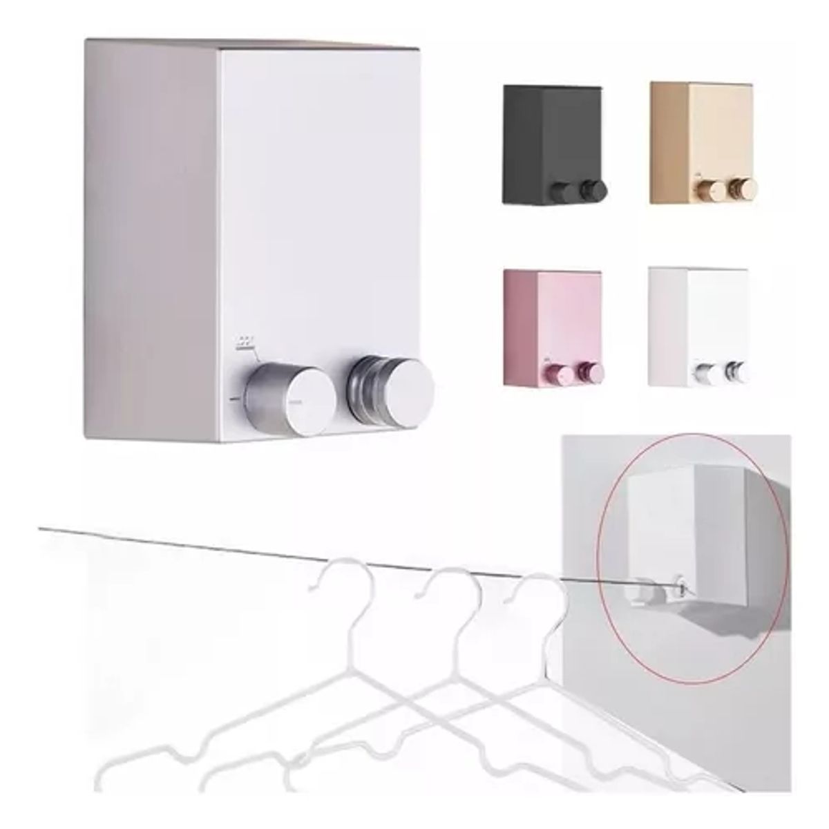 GENERICO - Tendedero Retráctil Colgador De Ropa De Acero Inoxidable 4.2