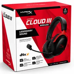 HYPERX - Audífonos Cloud III Legendary Sound Wireless RED