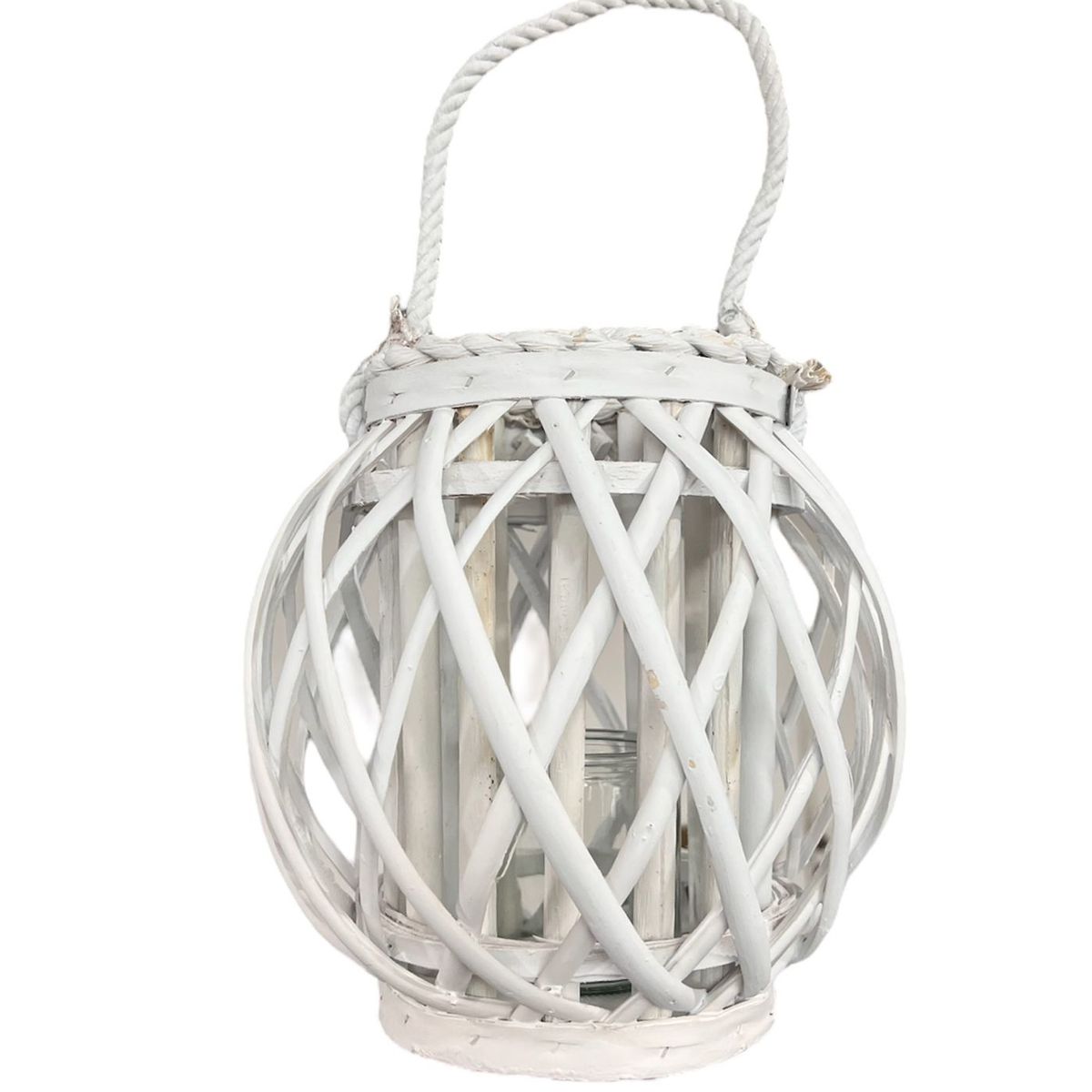 GENERICO - Porta Vela Candelabro Decorativo Rustico Esfera Madera