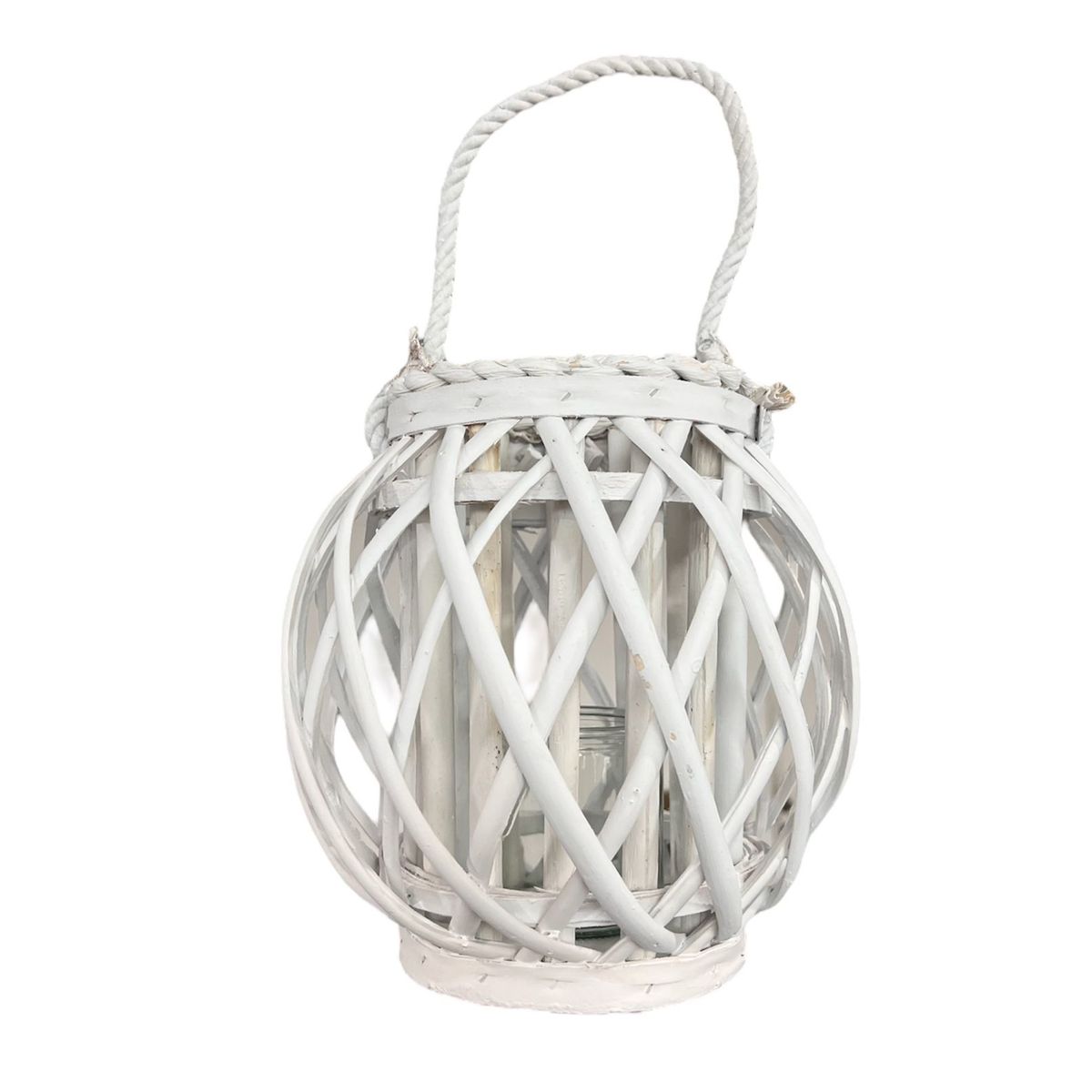 GENERICO - Porta Vela Candelabro Decorativo Rustico Esfera Madera