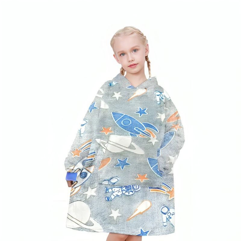 OEM - Polerón De Franela Con Capucha Para Niños Luminoso Diseños