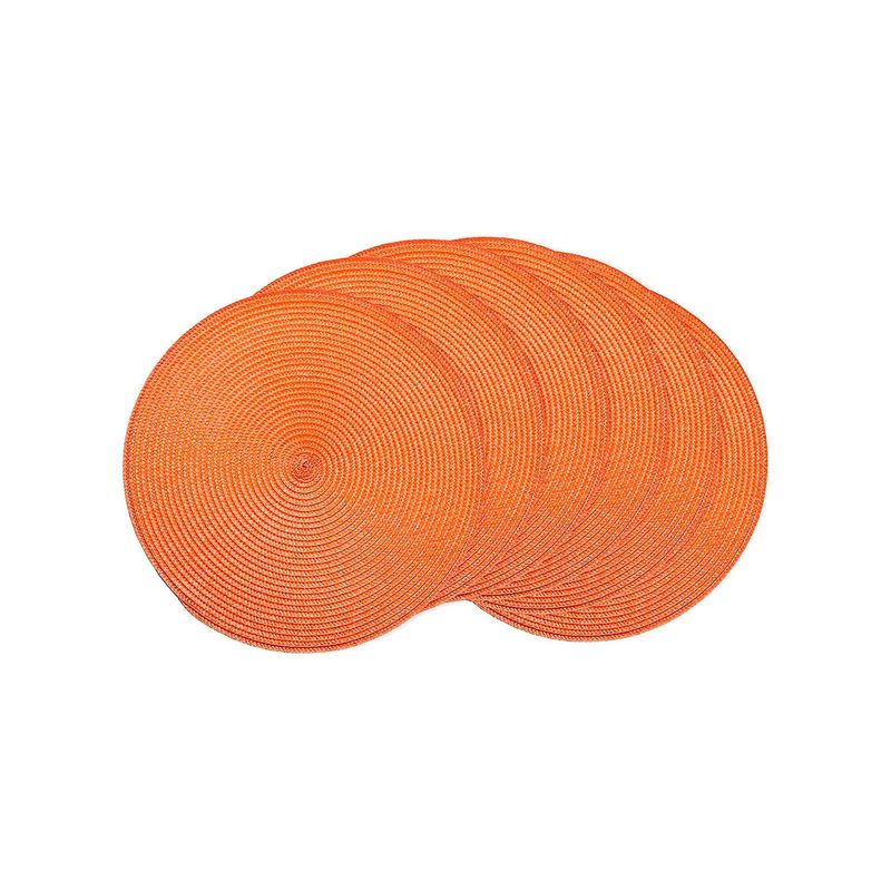GENERICO - Set De 6 Individuales Redondos Trenzados 38 Cm