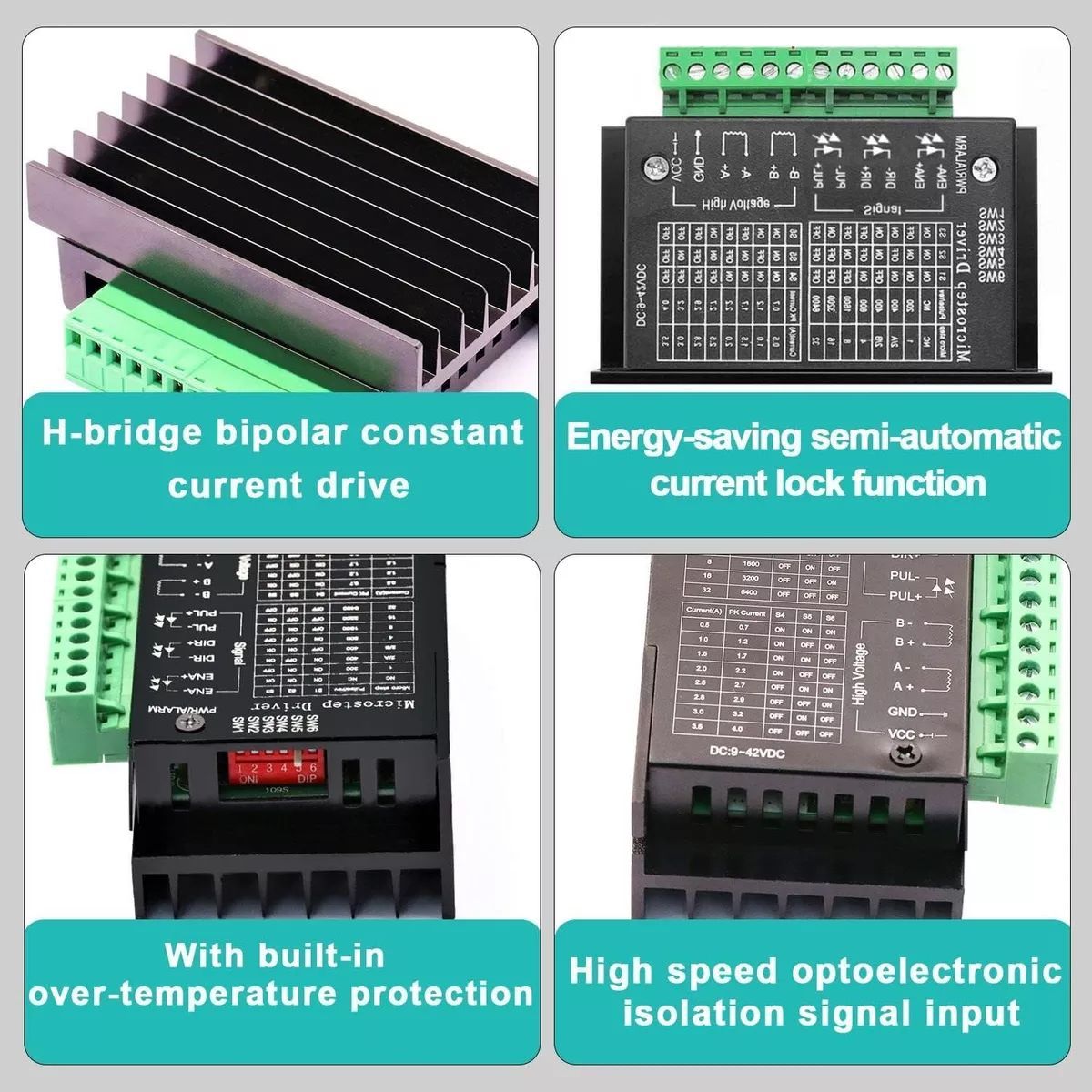 KUANGYE - Driver Controlador Motor Paso A Paso Nema Tb6600cnc3d