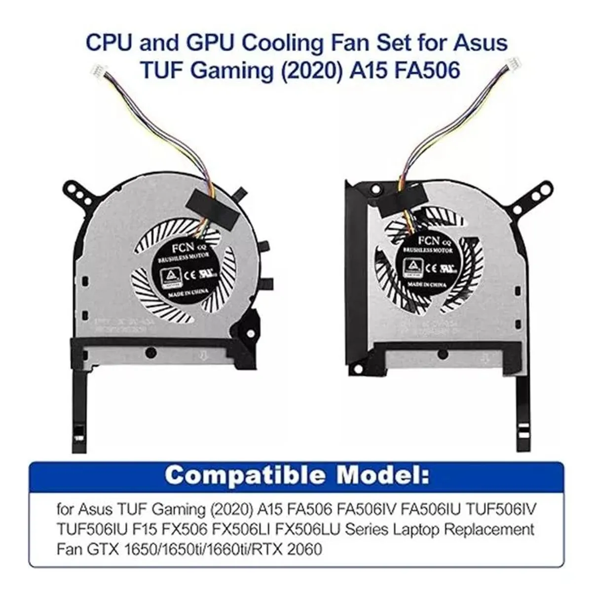 KUANGYE - Ventilador Asus Tuf Lado Gpu A15 F15 Fa506 Fx506 Fx505