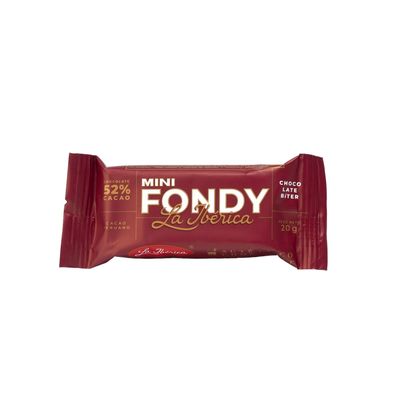 Imagen 2 del producto CHOCOLATE BITTER EN BARRA MINI 52% CACAO 20G LA IBÉRICA