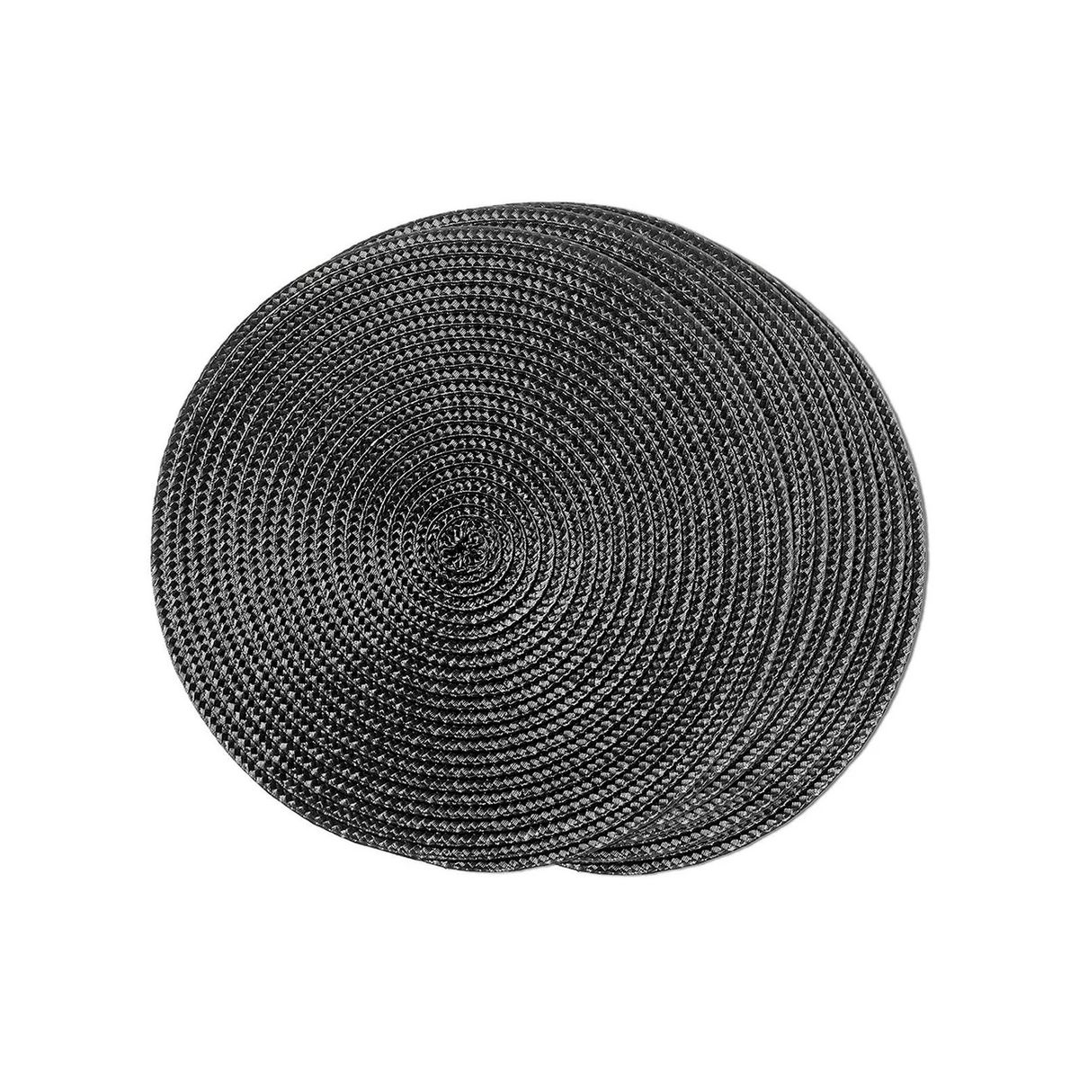 GENERICO - Set De 6 Individuales Redondos Trenzados 38 Cm