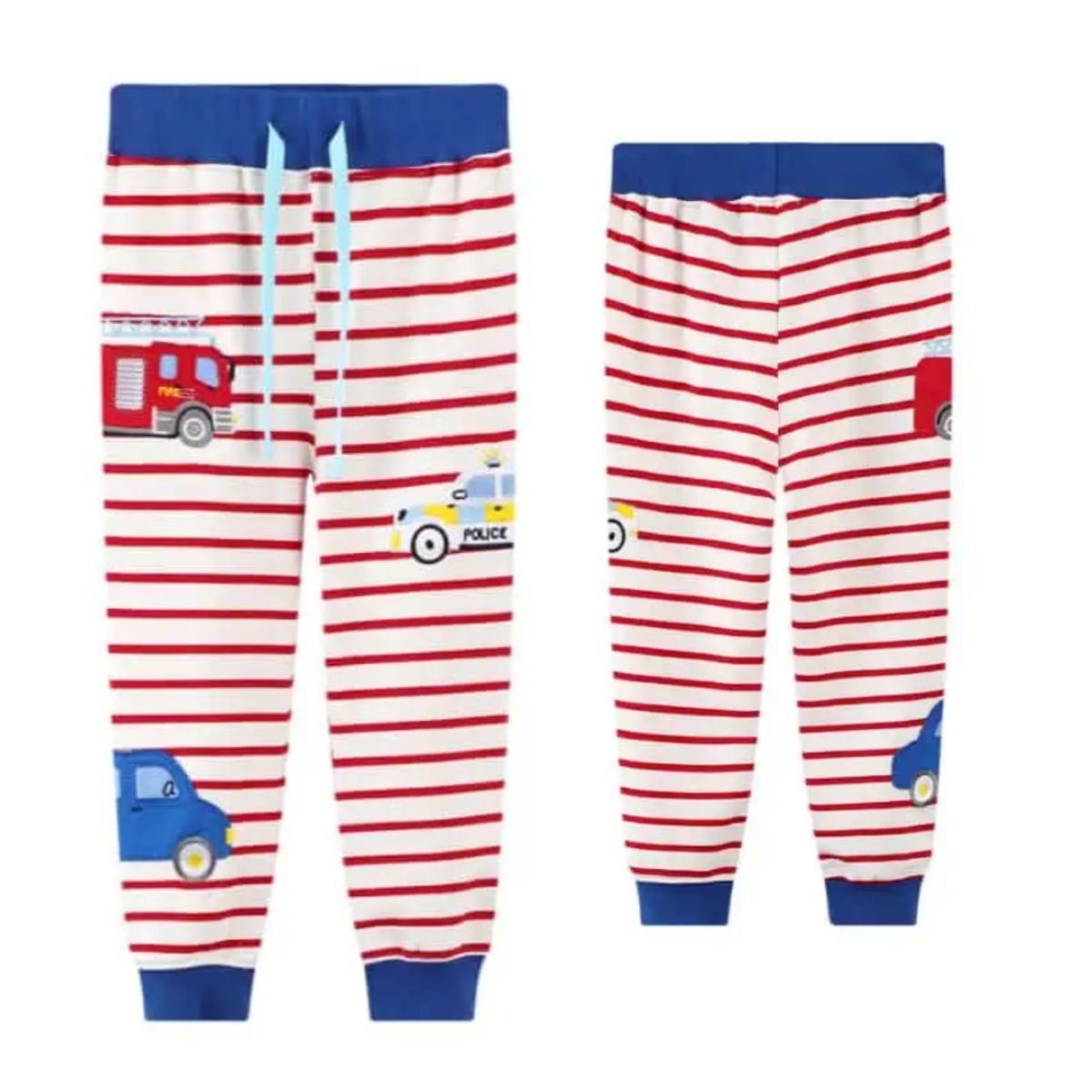 JUMP KIDS - Pantalon Buzo Niño 100% Algodón Rayas Camion Jump Kids