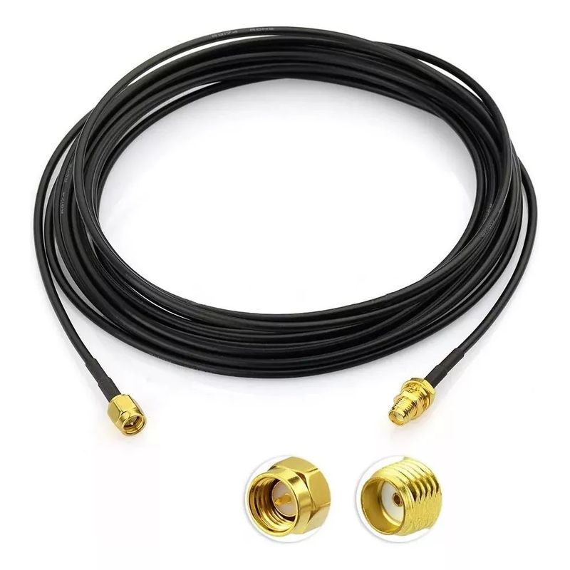 KUANGYE - Cable Extensor Pigtail Sma Rg174 Coaxial 10 Metros [ Max ]