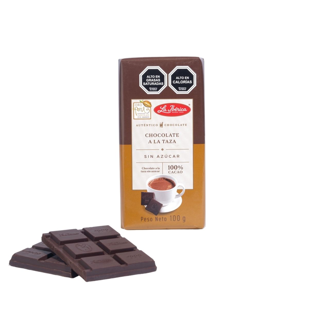 LA IBERICA - CHOCOLATE A LA TAZA 100% CACAO 100G LA IBÉRICA