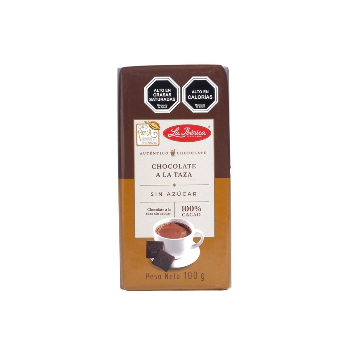 LA IBERICA - CHOCOLATE A LA TAZA 100% CACAO 100G LA IBÉRICA
