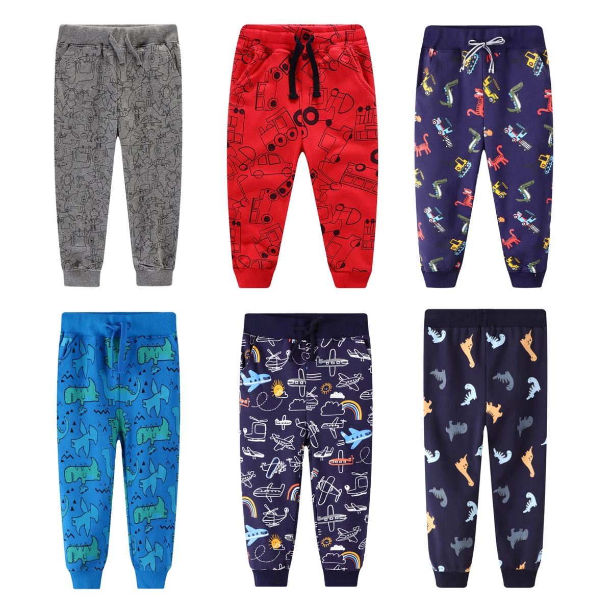 JUMP KIDS - Pantalon Buzo Niño 100% Algodón Animales Jump Kids