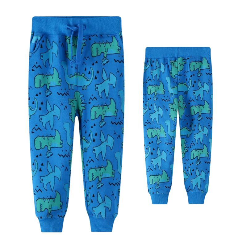 JUMP KIDS - Pantalon Buzo Niño 100% Algodón Dinosaurios Jump Kids