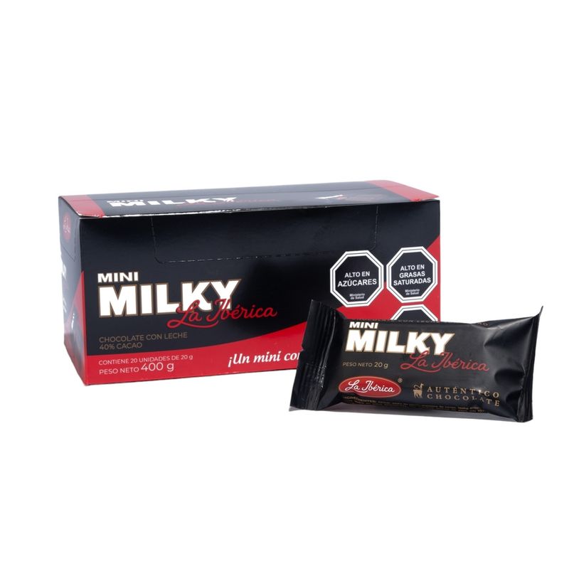 LA IBERICA - PACK X 20 CHOCOLATE EN BARRA MINI MILKY 20G LA IBÉRICA