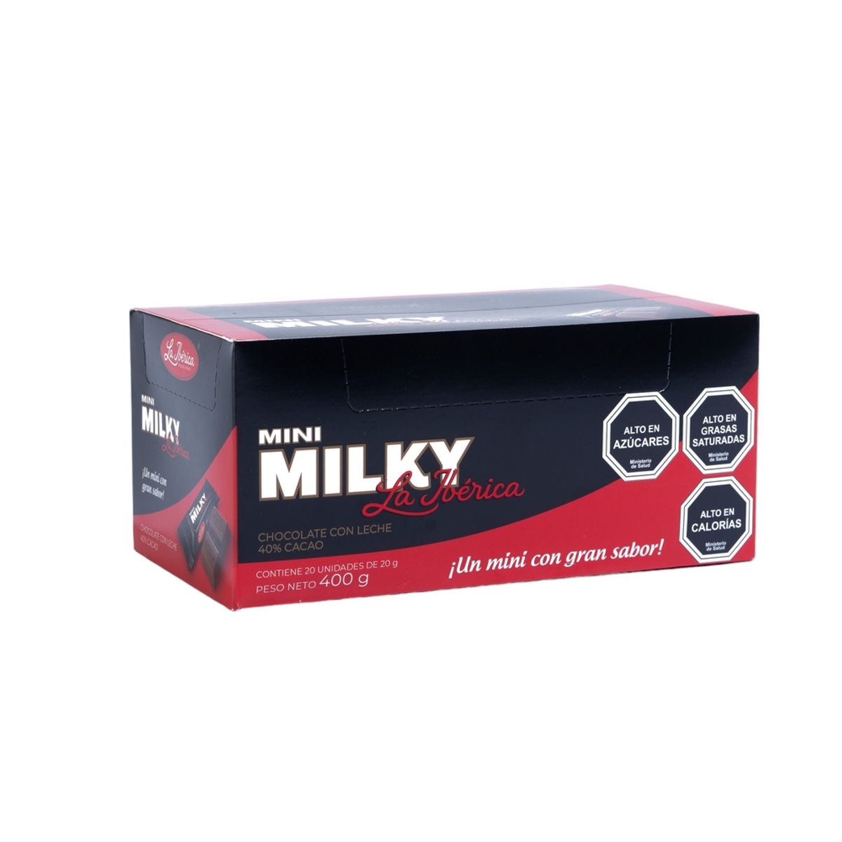 LA IBERICA - PACK X 20 CHOCOLATE EN BARRA MINI MILKY 20G LA IBÉRICA