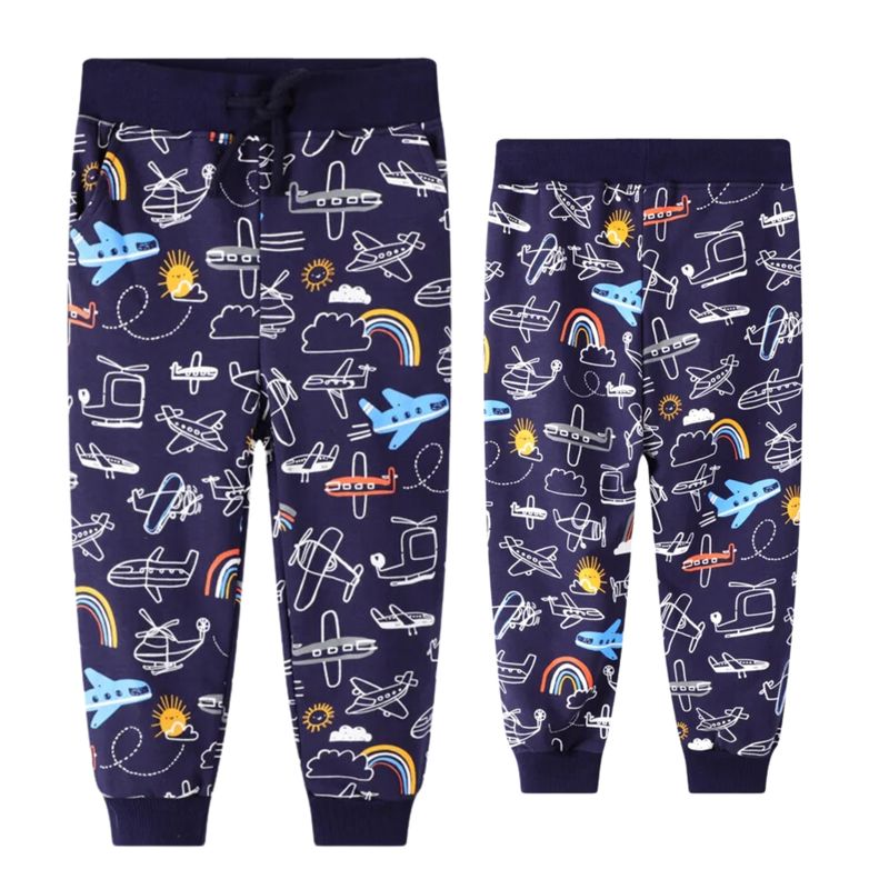 JUMP KIDS - Pantalon Buzo Niño 100% Algodón Aviones Jump Kids