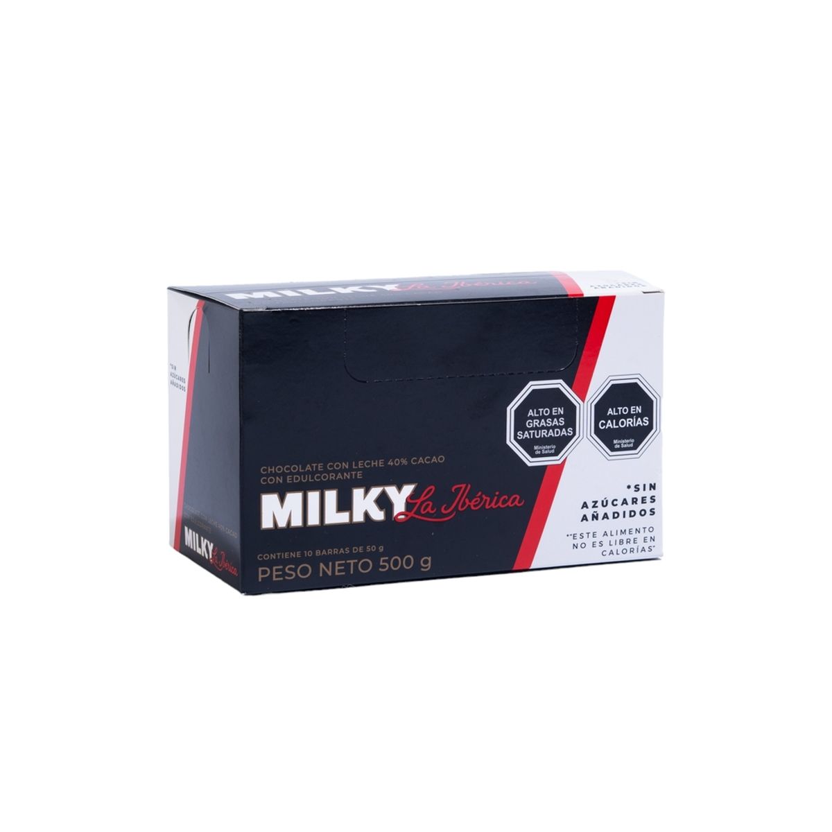 LA IBERICA - PACK X20 CHOCOLATE EN BARRA MINI MILKY SIN AZÚCAR 20G