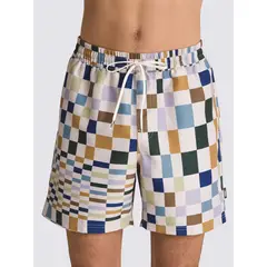 VANS - Traje De Baño Primary Print Elastic Blanco Hombre
