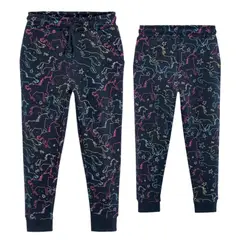 JUMP KIDS - Pantalon Buzo Niña 100% Algodón Unicornios