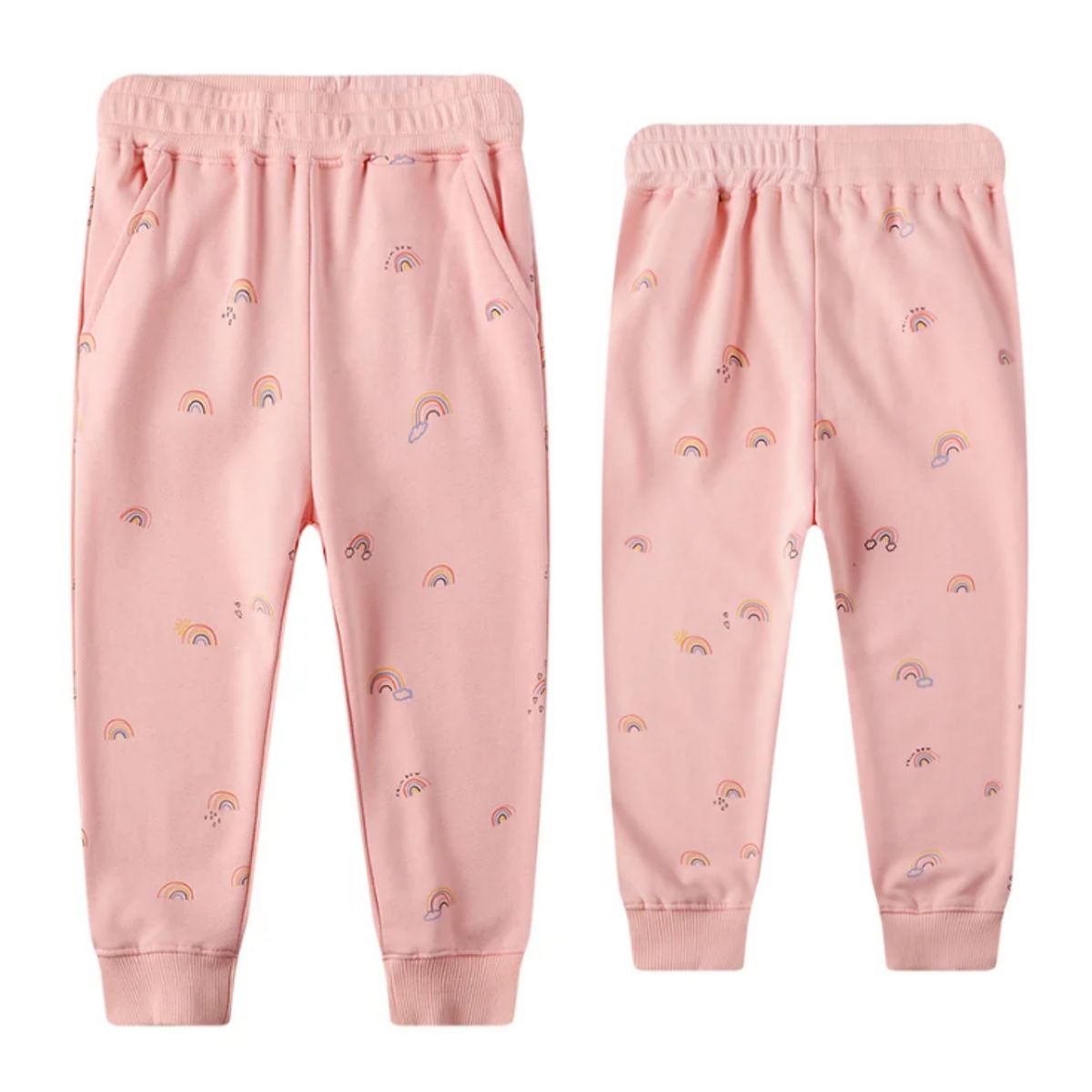 JUMP KIDS - Pantalon Buzo Niña 100% Algodón Arcoiris Jump Kids