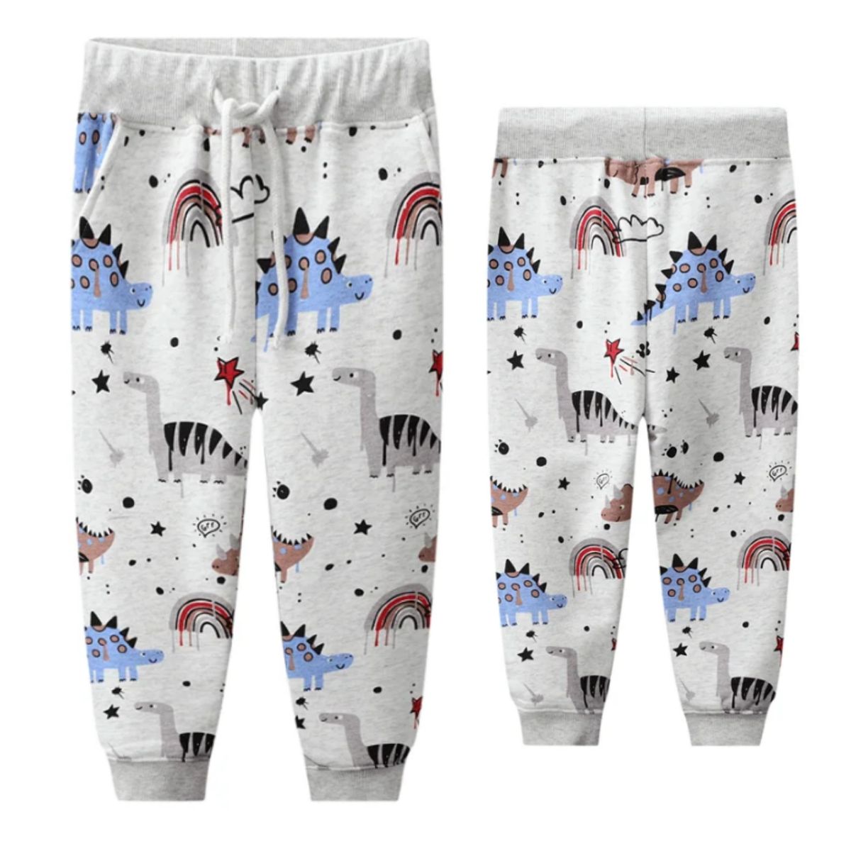 JUMP KIDS - Pantalon Buzo Niño 100% Algodón Dinosaurios Jump Kids