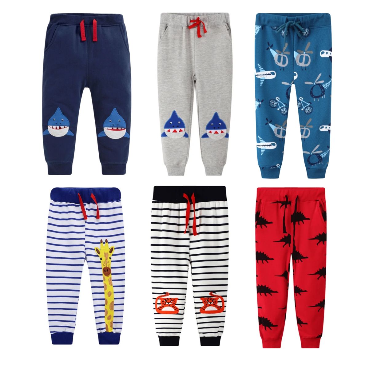 JUMP KIDS - Pantalon Buzo Niño 100% Algodón Rayas Elefante Jump Kids