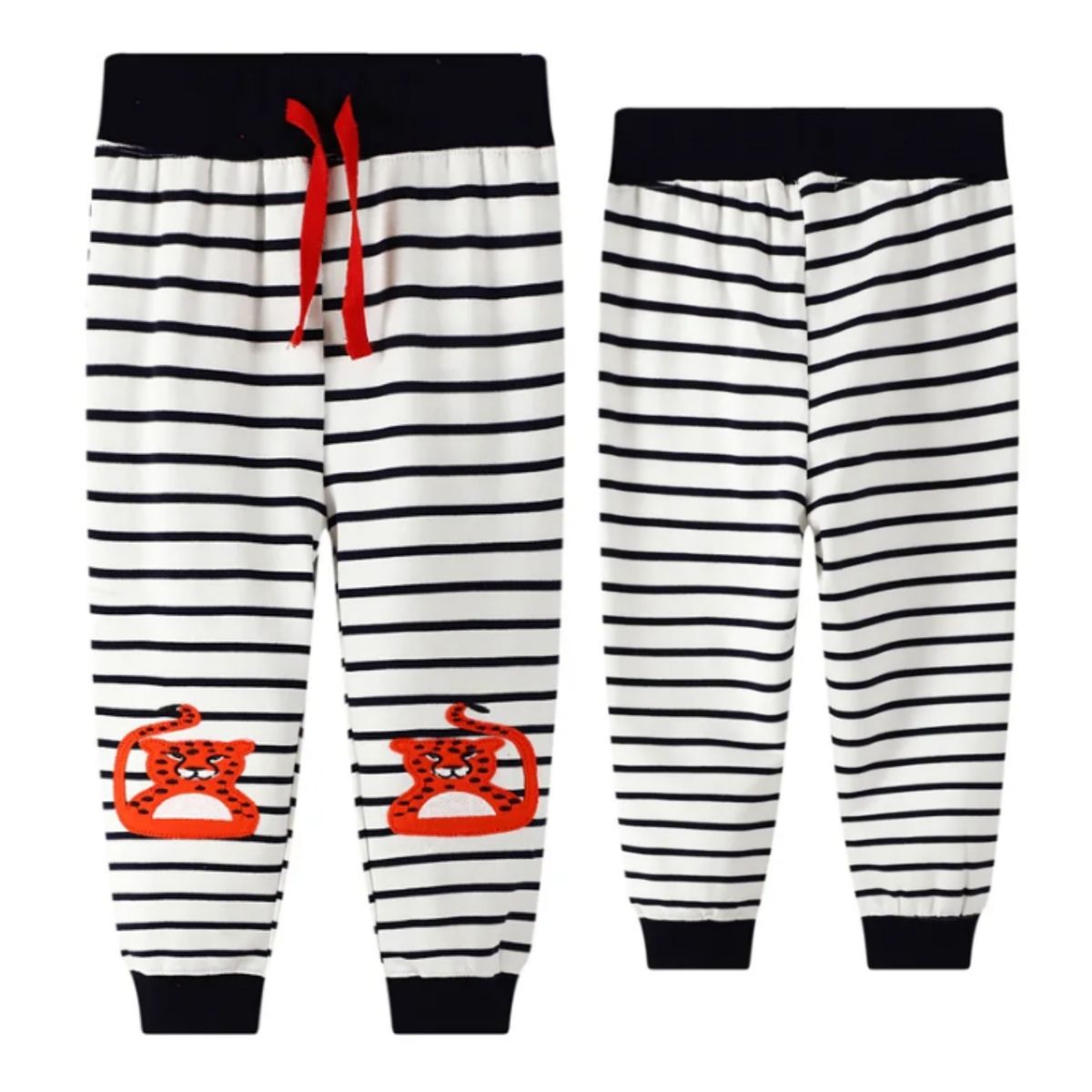 JUMP KIDS - Pantalon Buzo Niño 100% Algodón Rayas Leopardo Jump Kids
