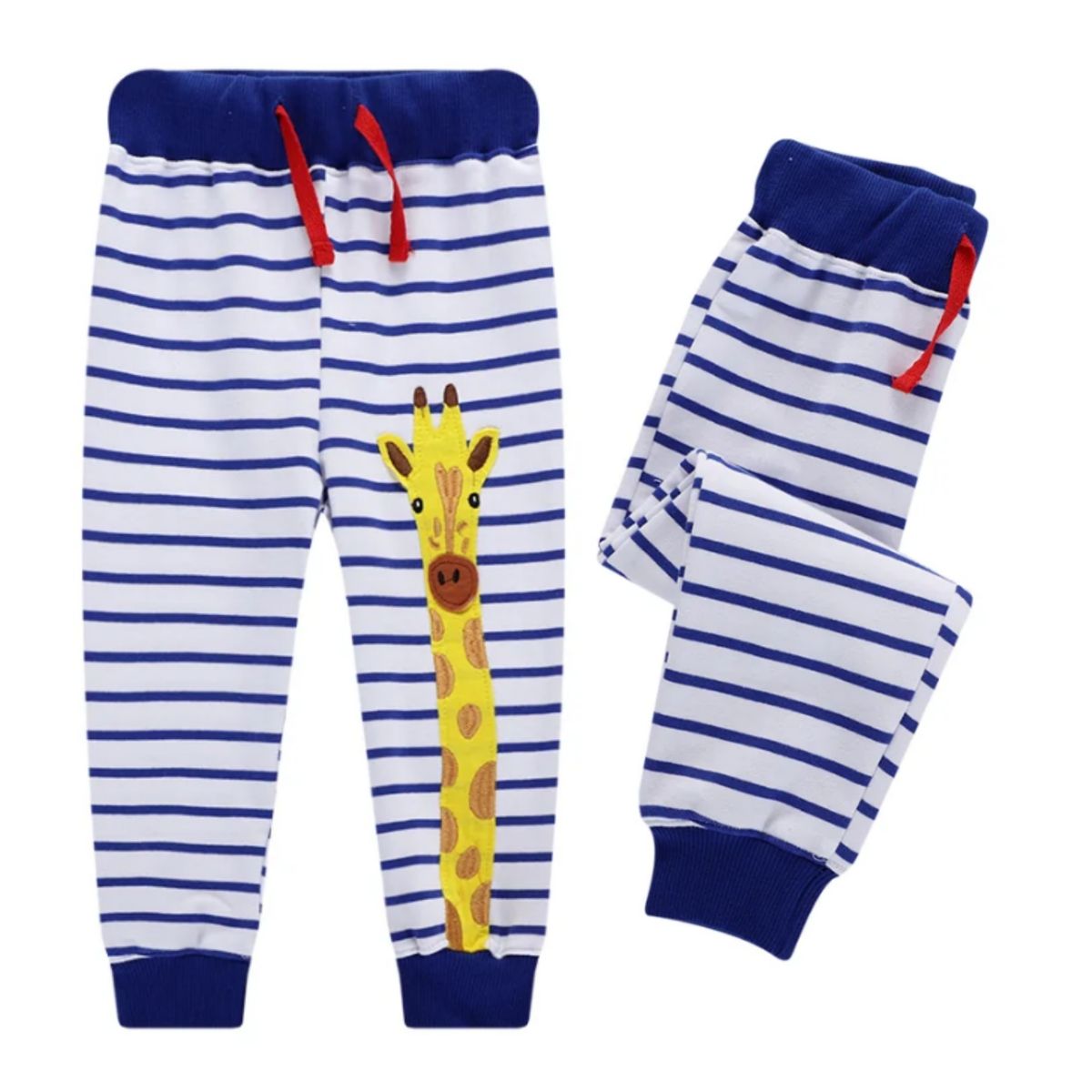 JUMP KIDS - Pantalon Buzo Niño 100% Algodón Rayas Jirafa Jump Kids