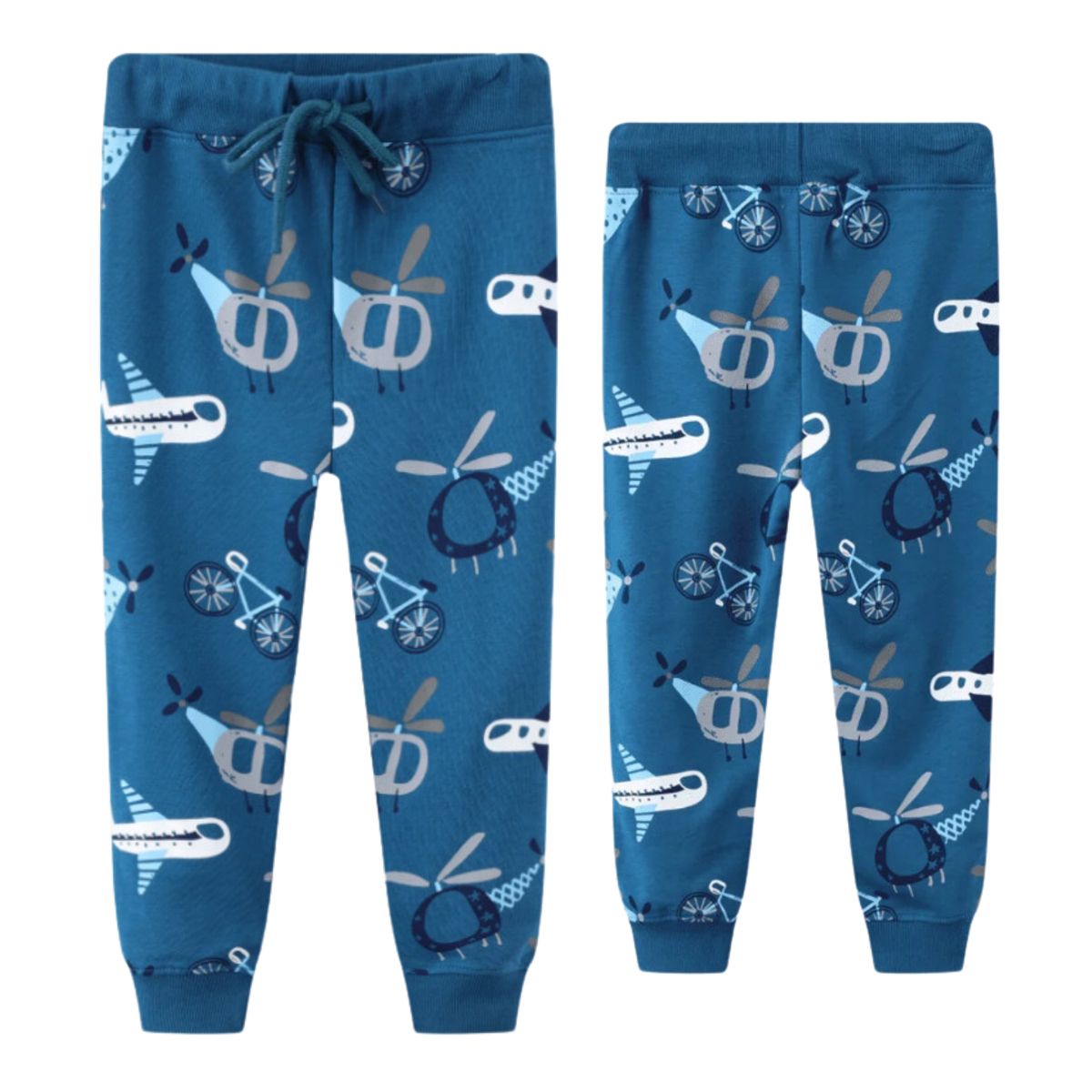 JUMP KIDS - Pantalon Buzo Niño 100% Algodón Helicopteros Jump Kids