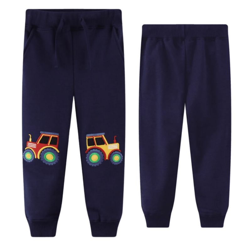 JUMP KIDS - Pantalon Buzo Niño 100% Algodón Tractor Jump Kids