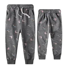 JUMP KIDS - Pantalon Buzo Niña 100% Algodón Unicornios Arcoiris