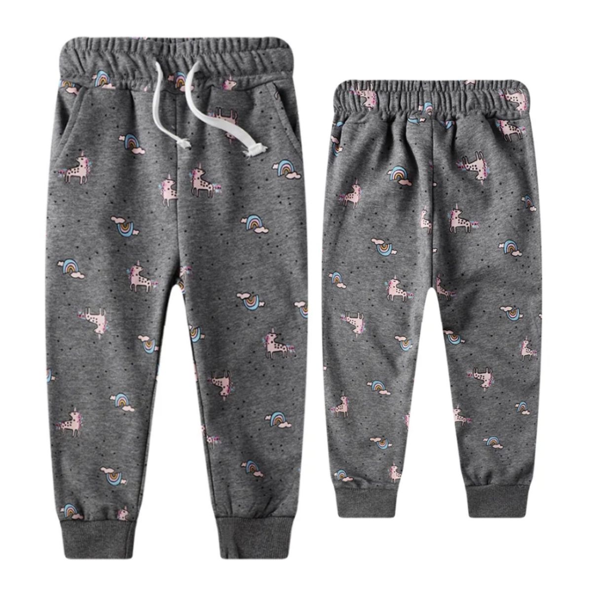 JUMP KIDS - Pantalon Buzo Niña 100% Algodón Unicornios Arcoiris Jump Kids
