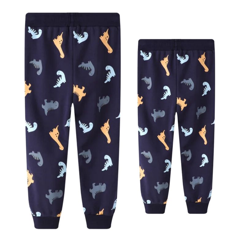 JUMP KIDS - Pantalon Buzo Niño 100% Algodón Dinosaurio Jump Kids
